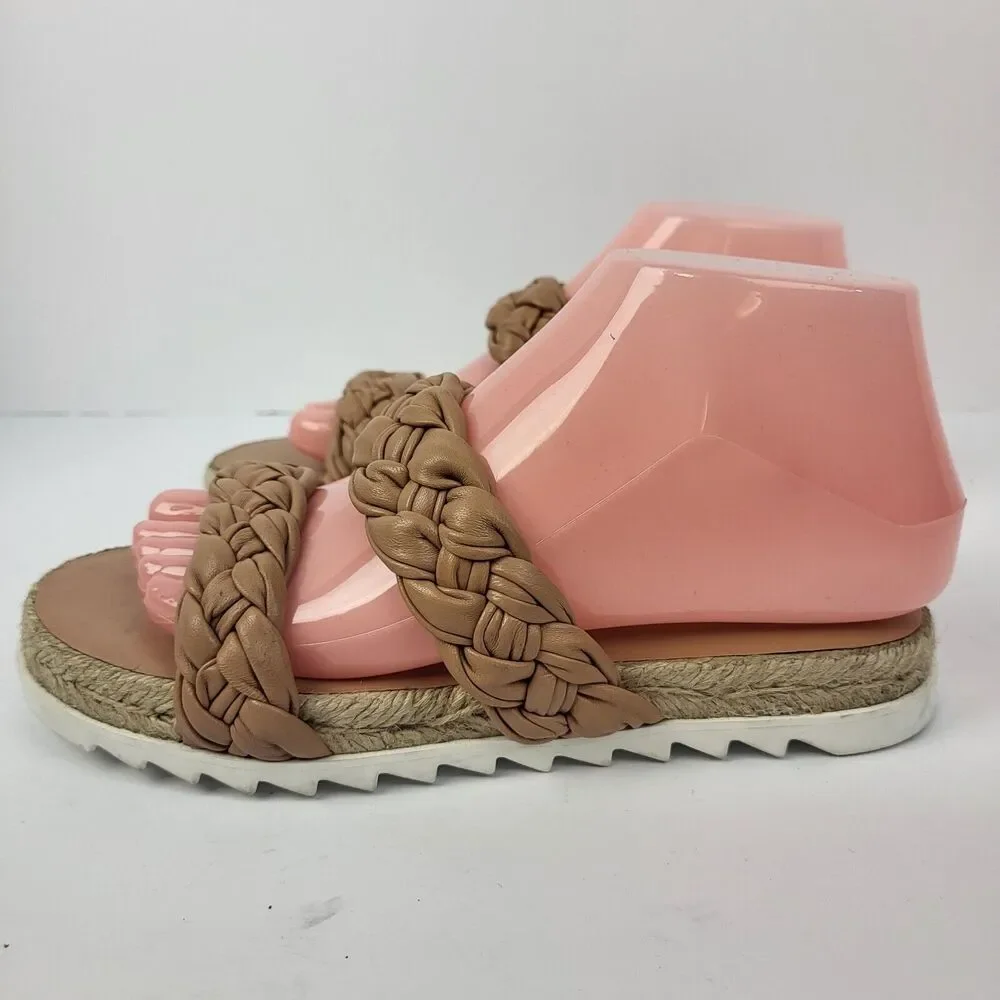 Marc Fisher Jaimee Espadrille Slide Sandal Leather